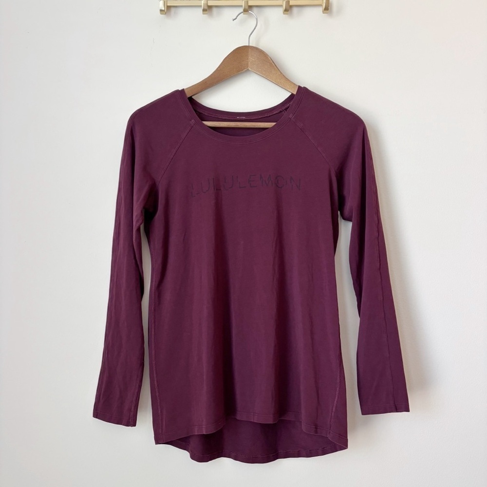 Lululemon Garnet Emerald Lunar New Year Long Sleeve Top Sz 4